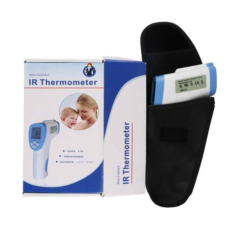 Koorts gedetecteerd door contactloos temperatuurpistool voor baby's