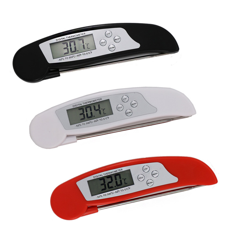 Factory Supply Vouwen Food Grade RVS Probe Keuken Assistent Elektronische Thermometer