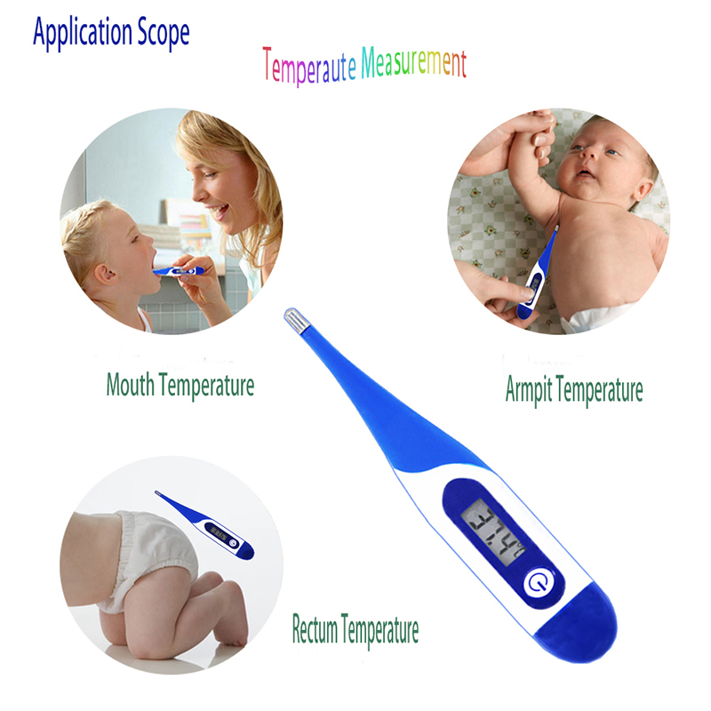 Handige flexibele koorts Scan Thermometerstrips Direct leesbare digitale thermometer