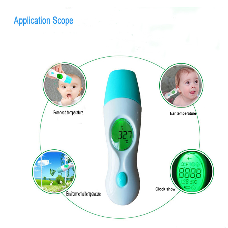 Omgeving Veilig Eenvoudig scannen Digitale infrarood oorthermometer en voorhoofdthermometer