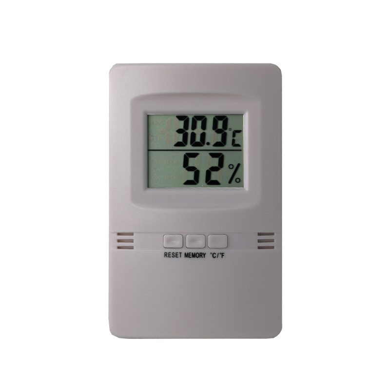 Ultradunne en enkele LCD digitale thermometer en hygrometer + -1C + -5% RV hygrothermograaf