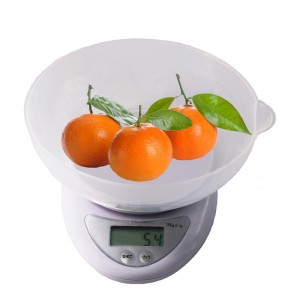 OEM 0,1 g 7 g hoge precisie digitale thuisgebruik gewicht voedsel fruitweegschaal met kom