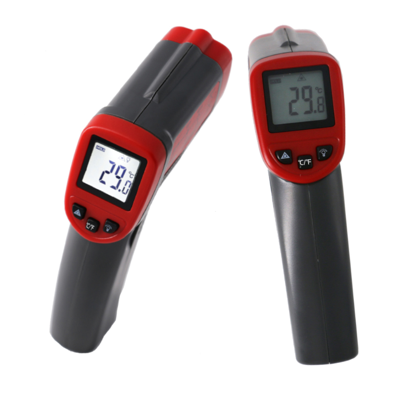 Industriële infraroodthermometer Afstand tot spotverhouding 12: 1 Contact Digitaal temperatuurlaserpistool